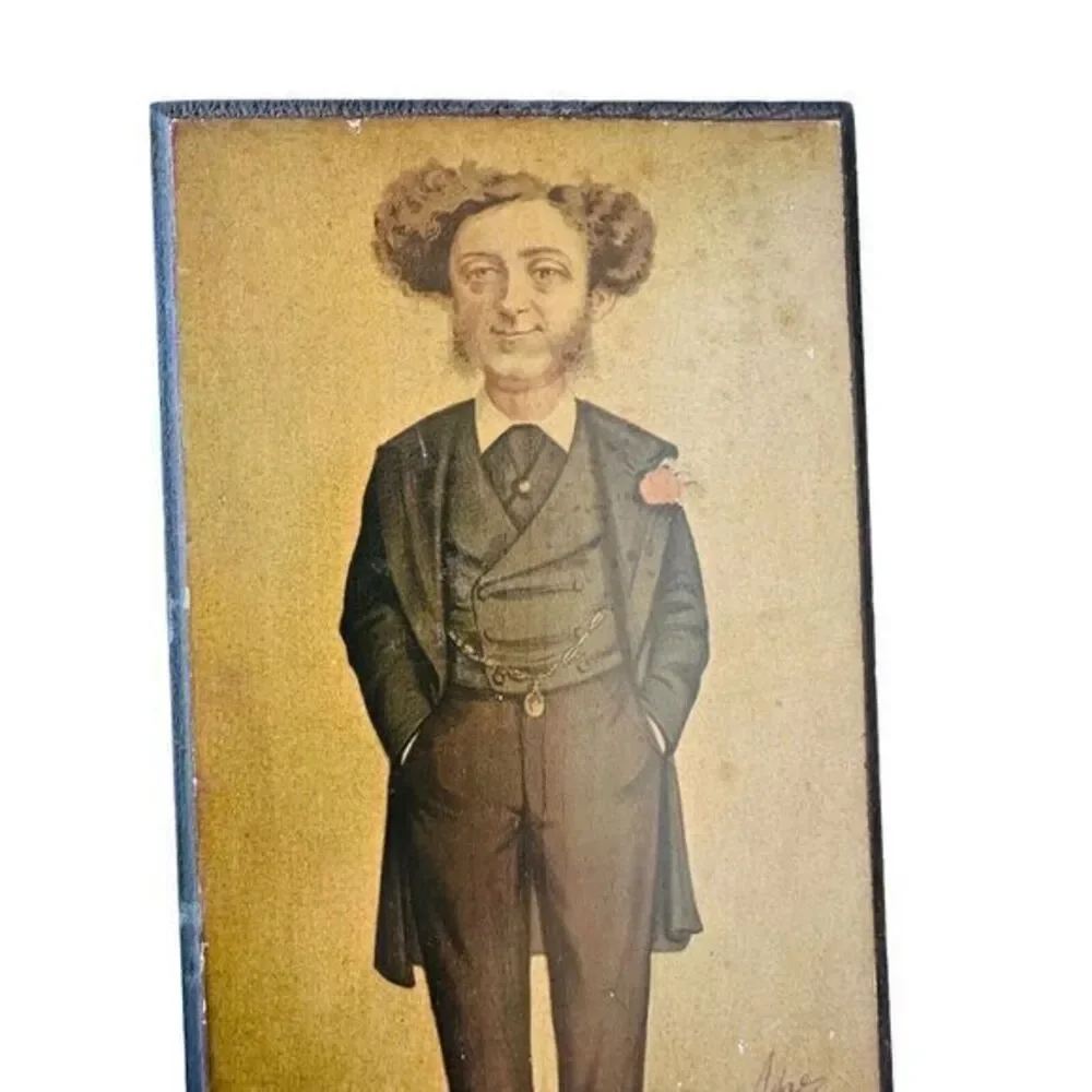 Vintage Wood Wall Plaque Of Albert Grant By Fine‎ Art Press See Photos 10.75